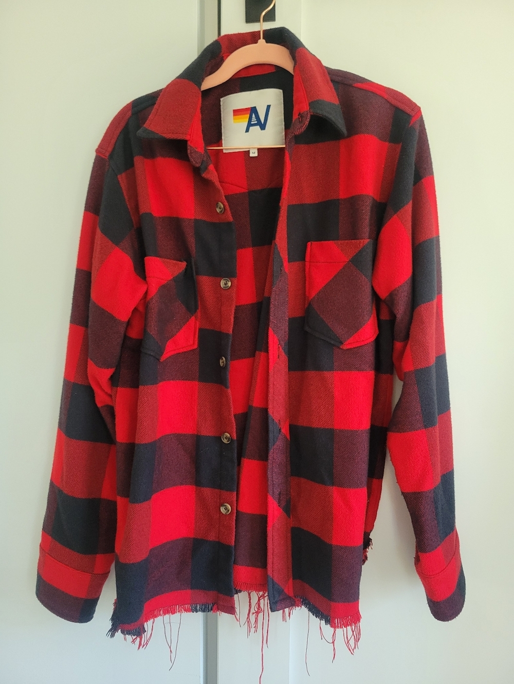 Aviator Nation Red and black flannel